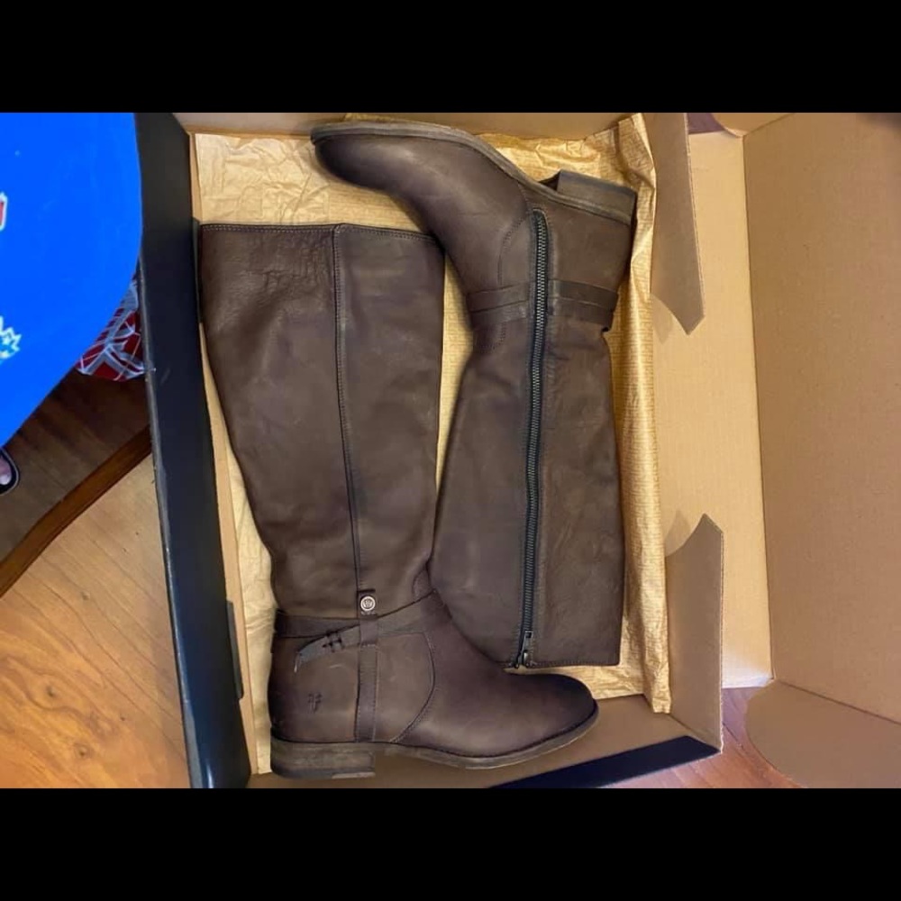 Frye Boots Redwood and Stone Extended